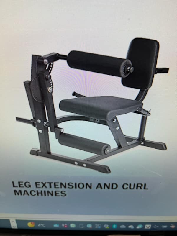 leg extension et curl machine