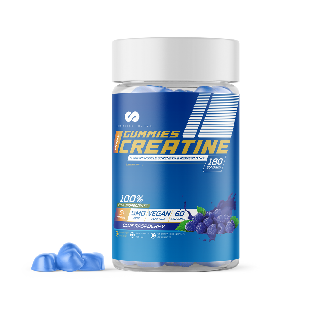 Blue Raspberry Ju Jubes créatine en jujubes – Nutrition Sports Fitness val-d'or
